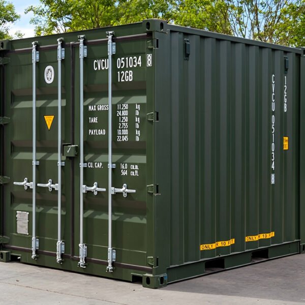 10Ft X 8Ft Shipping Container (One Trip) – Green