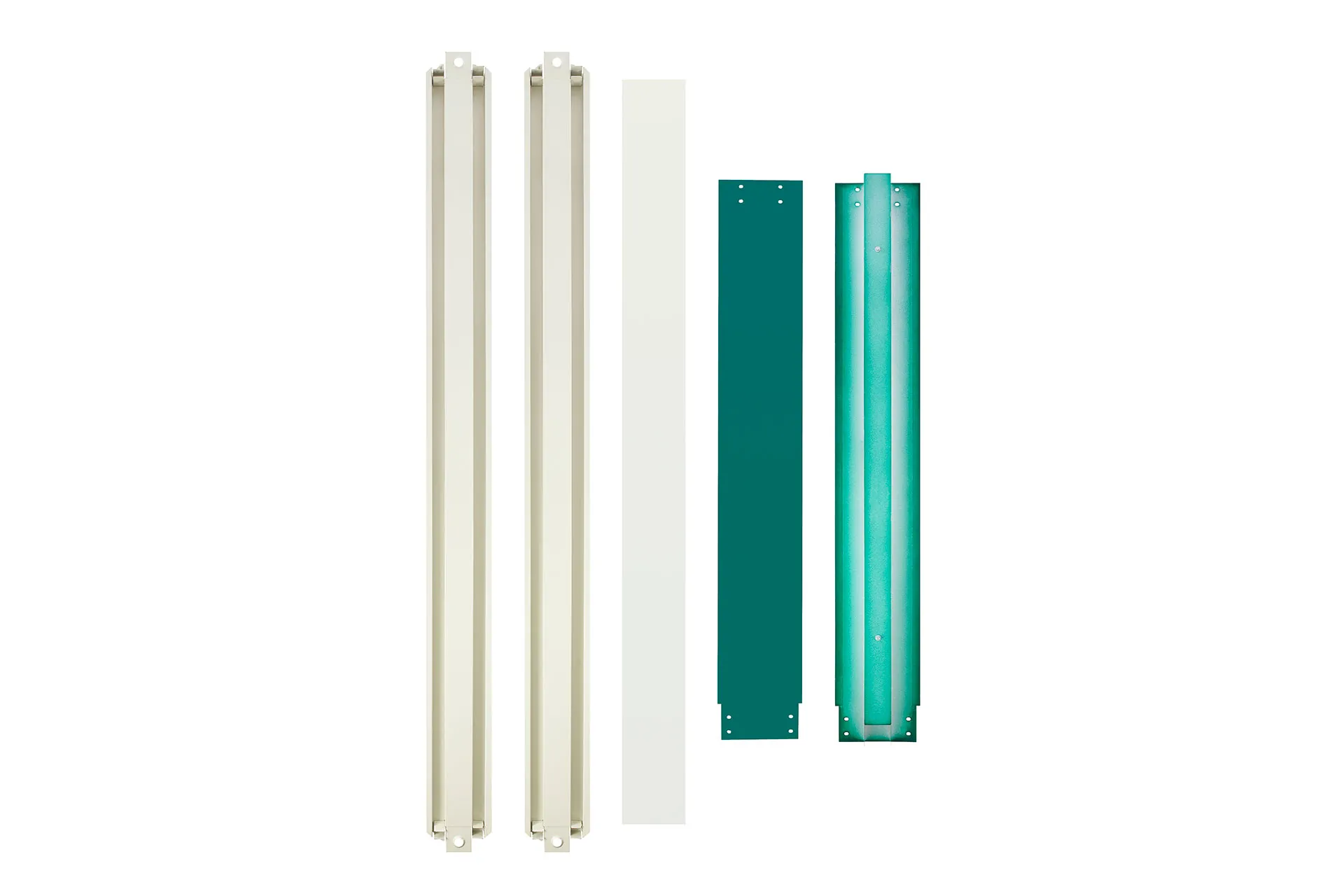 4.3m-Flat-Pack-Office-Linking-Kit-2.webp 2.3m, 3.3m, 4.3m Flat Pack Office Linking Kit (Green) - Image 1