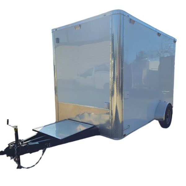 7' X 12' White Concession Trailer Food Event Catering