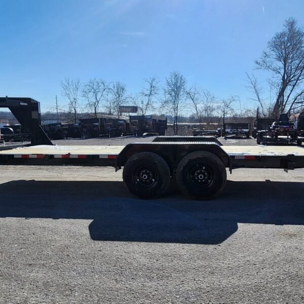 7×20 Gooseneck Equipment Trailer (2) 7K Axles Straight deck No Ramps 14K GVWR