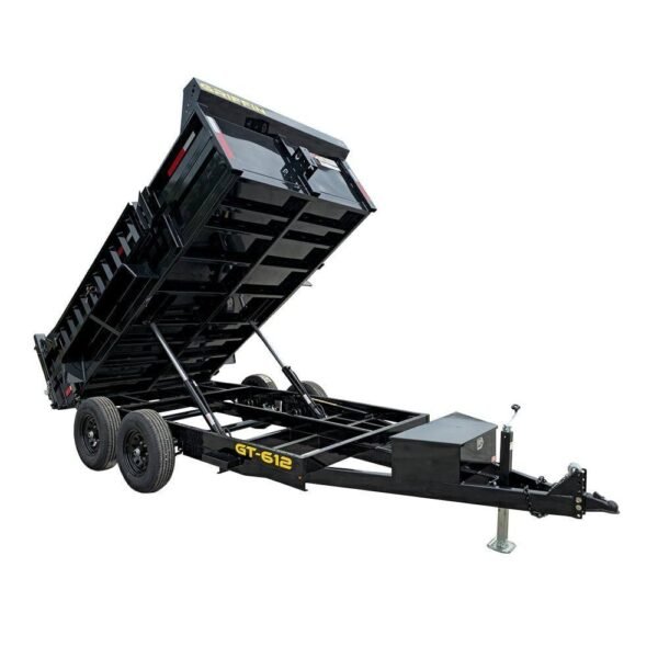 Heavy Duty Dump Trailer 6 x 12 with 5,200 lb Axles and 2ft Sides 10K GVWR