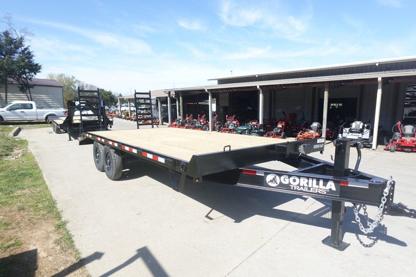 DSC03264-scaled-1.jpg 8.5×20 I-Beam Deckover Trailer (2) 7K Axles Stand-Up Ramps - Image 1