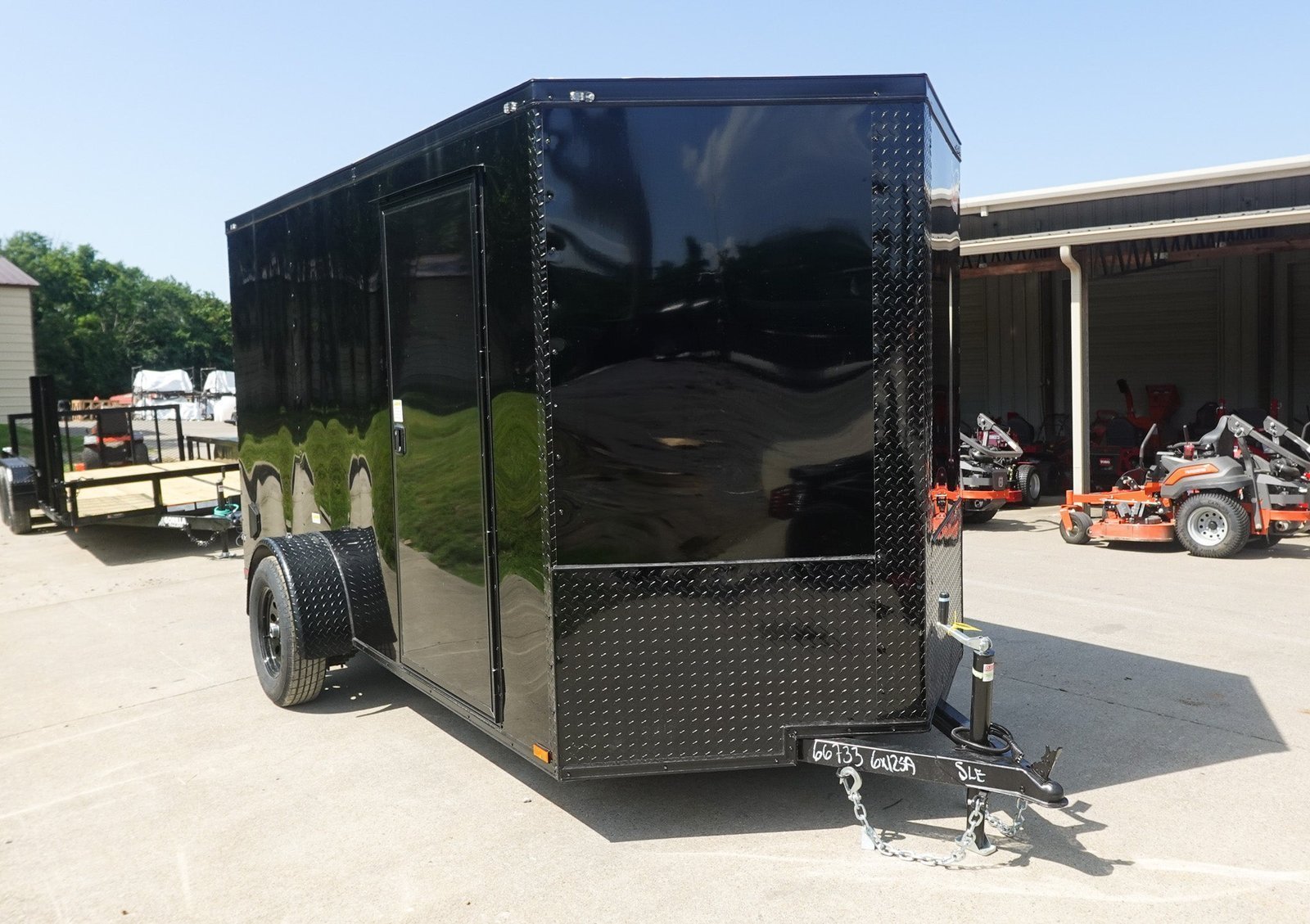 DSC05289_42e1804f-6aee-41ce-8696-92bff0005877.jpg 6×12 Enclosed Trailer Black - Image 1
