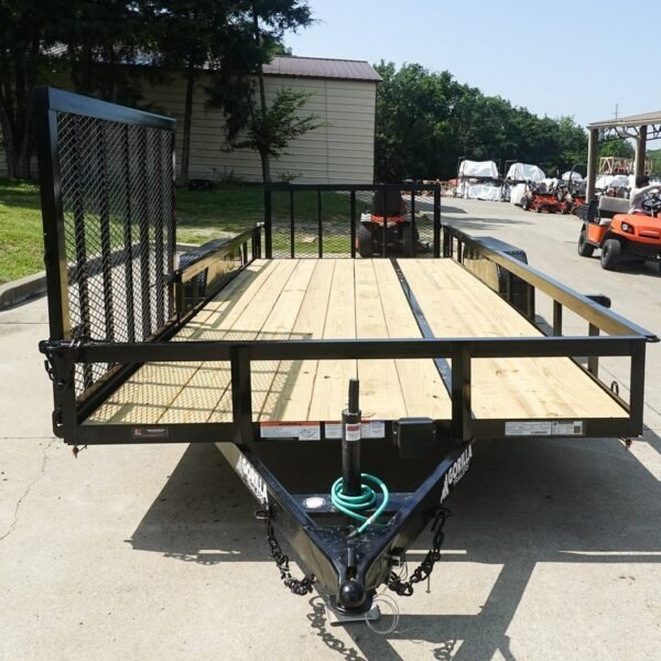 7×20 Dovetail Utility Trailer with Side Gate (2) 3,500lb Axles