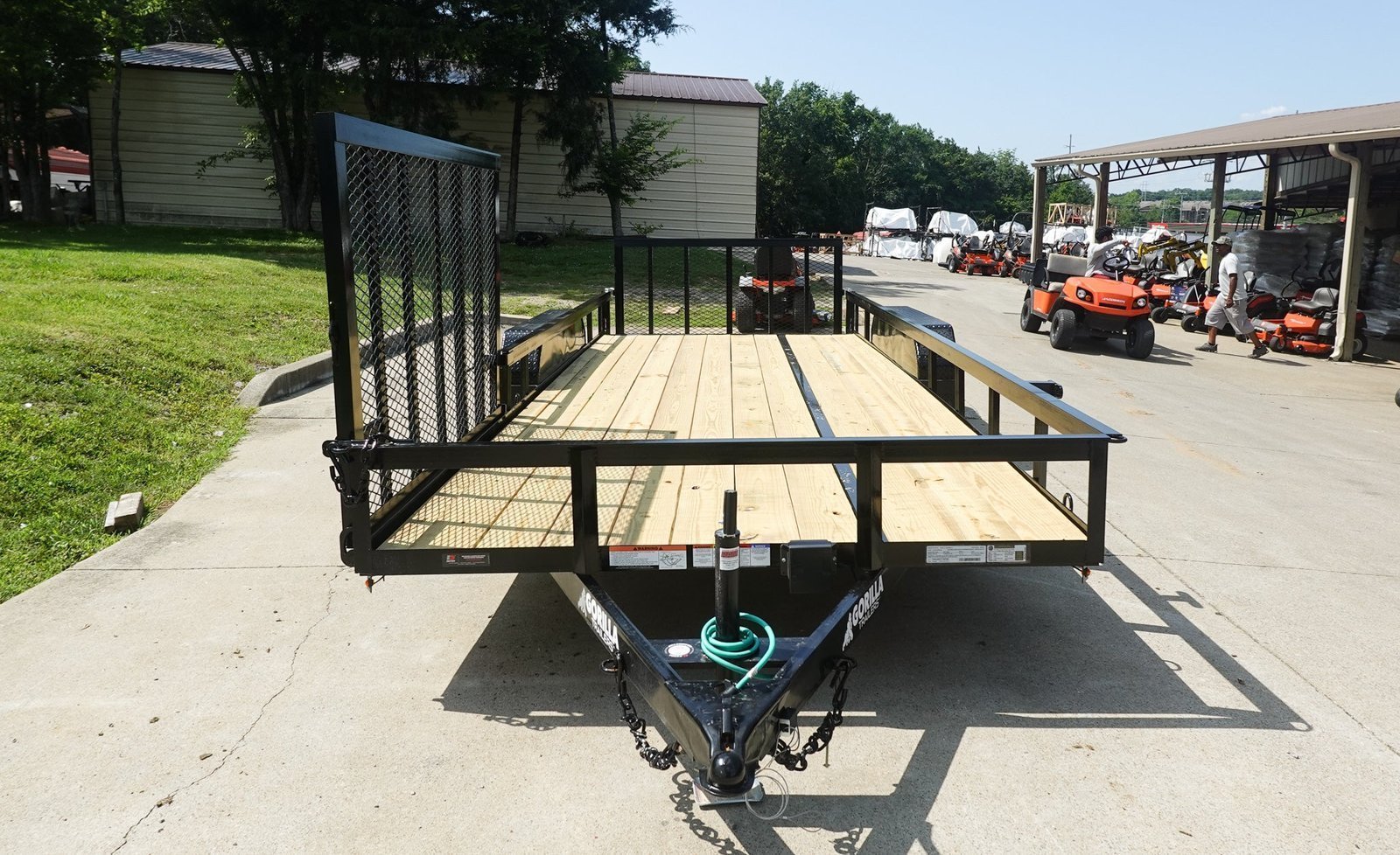 DSC05298.jpg 7×20 Dovetail Utility Trailer with Side Gate (2) 3,500lb Axles - Image 1