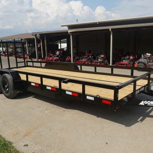 7×20 Heavy Duty Straight Deck Utility Trailer (2) 5,200lb Axles with Brakes