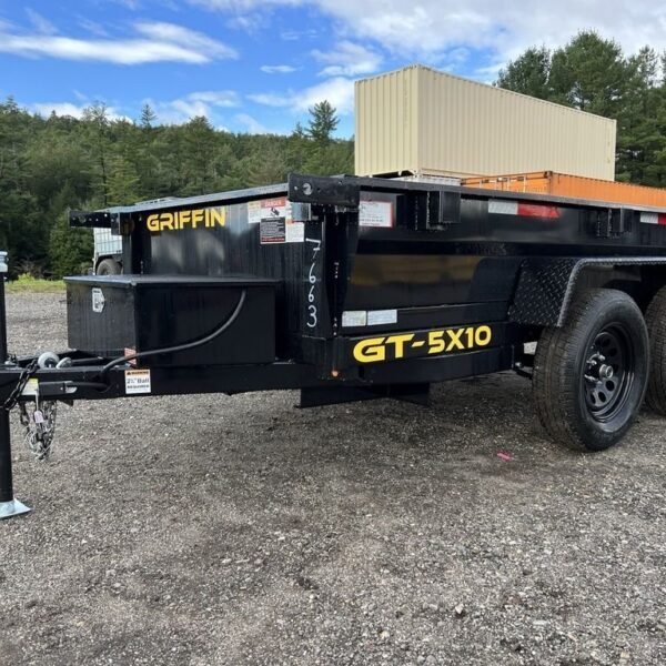 2024 Griffin Trailers 5×10 7K Powder Coated Dump w/Barn Door Gate
