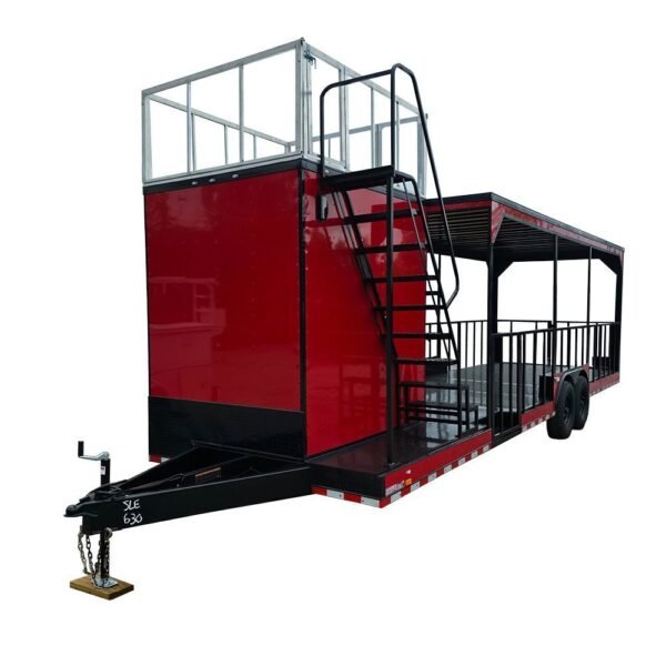 8.5′ X 30′ Red Drone and Equipment Trailer