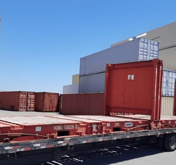Used 20ft Flat Rack Shipping Container