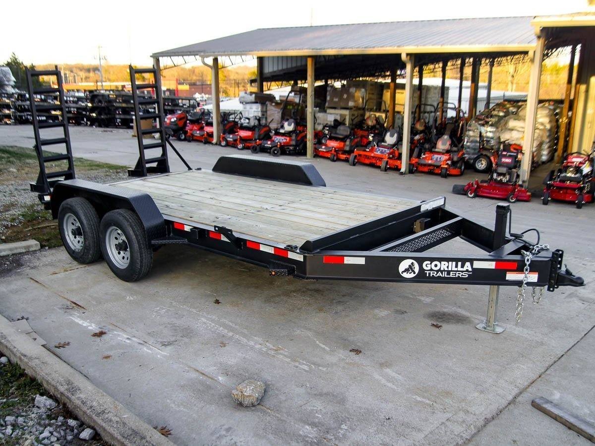 dsc02478_3.jpg 7×14 IBeam Equipment Trailer (2) 5200lb Axles with Stand-Up Ramps 10K GVWR - Image 1