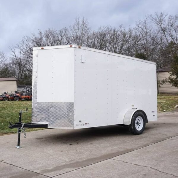 6′ X 12′ White Enclosed