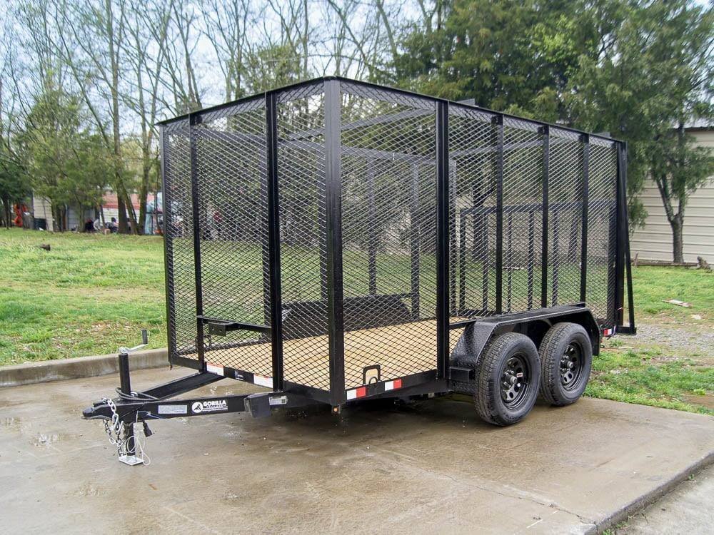 dsc04171_2-1.jpg 6.4×12 Straight Deck Utility Trailer with 6ft Mesh Sides (2) 3,500lbs - Image 1