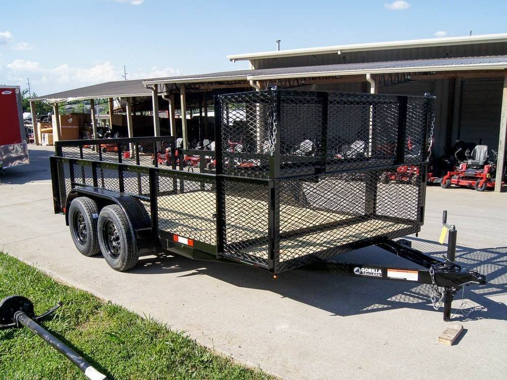 dsc06762_3.jpg 6.4×14 Dovetail Utility Trailer Stacked Baskets (2) 3500lb Axles - Image 1