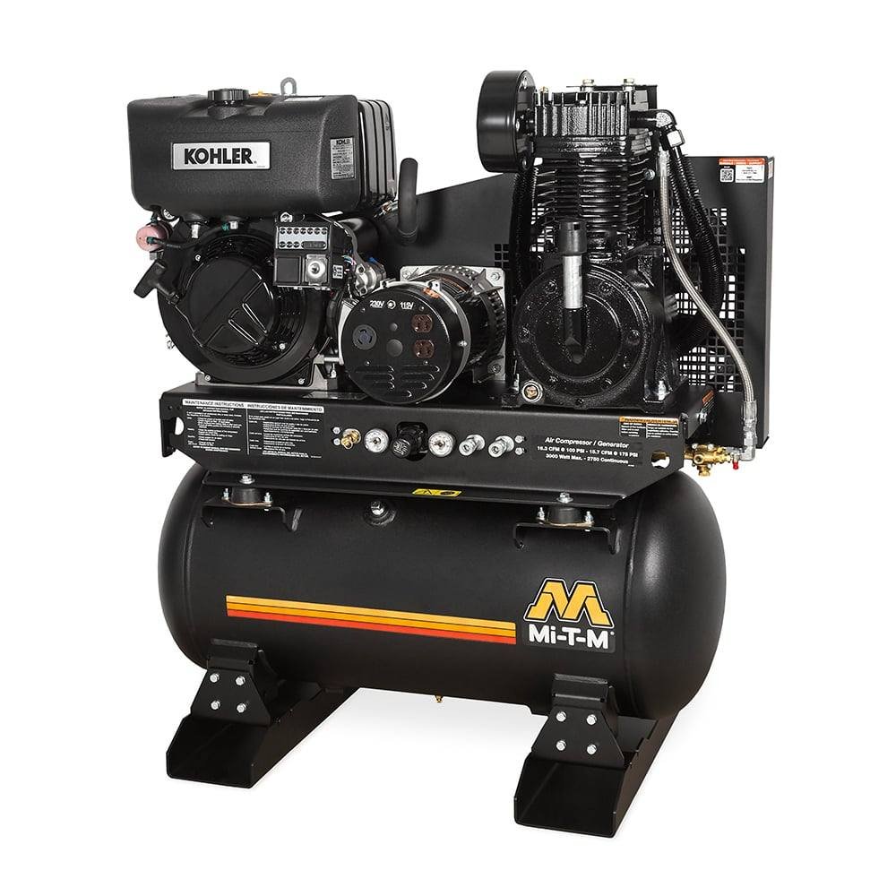 ag2-skd9-30m.jpg MI-T-M AG2-SKD9-30M 30-Gallon 9.1 HP Compressor Generator - Image 1