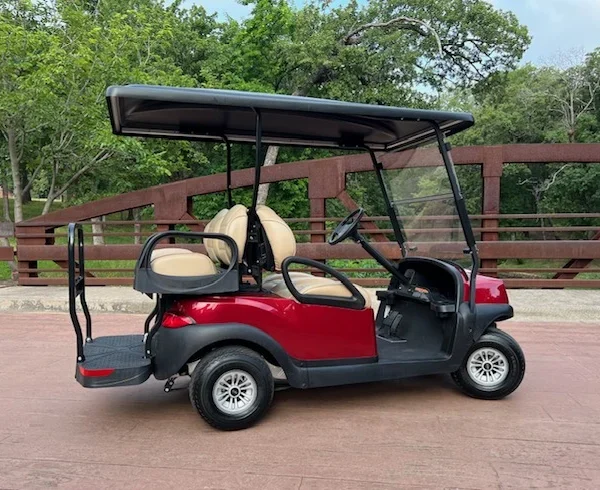2020 Club Car Tempo 4 Passenger Electric Golf Carts for Sale (Red)