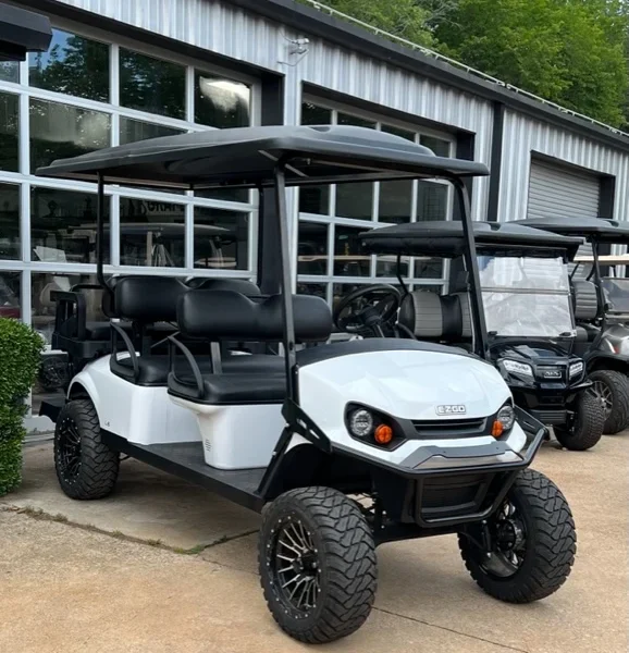 2022 E-Z-GO Express L6 ELiTE 6 Passenger Lifted Gas Golf Carts for Sale