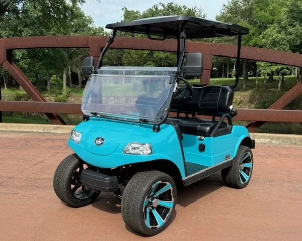 2025 Evolution Classic 2 Plus 2 Passenger Lithium-Ion Golf Carts for Sale (Sky Blue)
