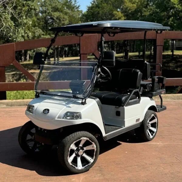 2025 Evolution Classic 4 Plus 4 Passenger Lithium-Ion Golf Carts for Sale (Mineral White)