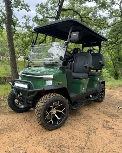 2026 Denago EV Rover XL 4 Passenger Lifted Lithium-Ion Golf Carts for Sale (Green)